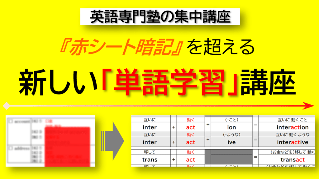 use・useful・useless を、別々の単語として丸暗記していませんか？ この講座では、GCA独自の「語根グループ単語シート」を使い、語根・接頭辞・接尾辞が表す意味から、単語同士のつながりを理解します。 英単語と日本語訳を機械的に一対一で対応させず、英文の中で理解し、自分でも使える語彙力を身につけます。事前の面談をもとに、一人ひとりの理解度や目標に合った学習内容をご提案します。